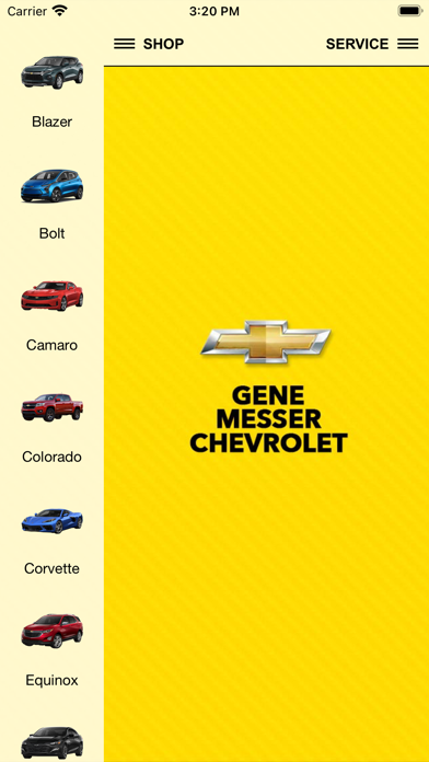 Gene Messer Chevrolet Screenshot