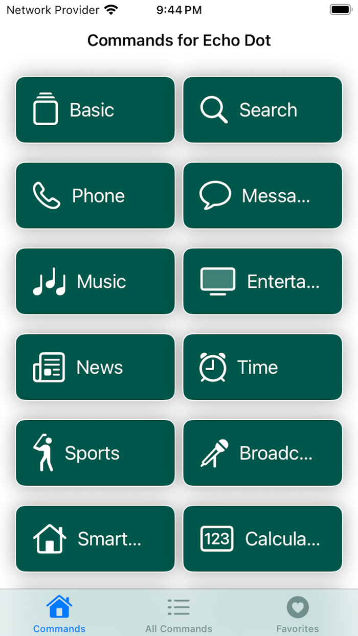 Commands for Echo Dot