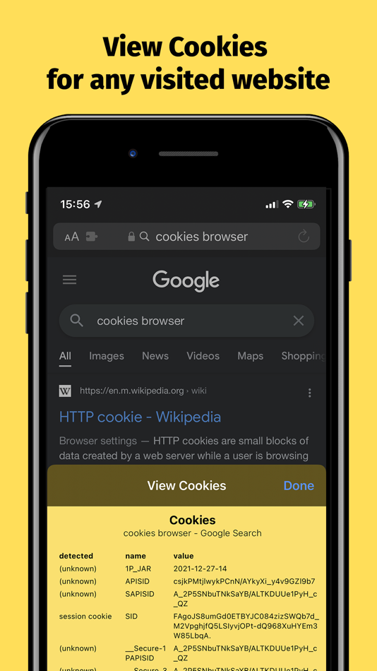View Cookies - 1.01 - (iOS)