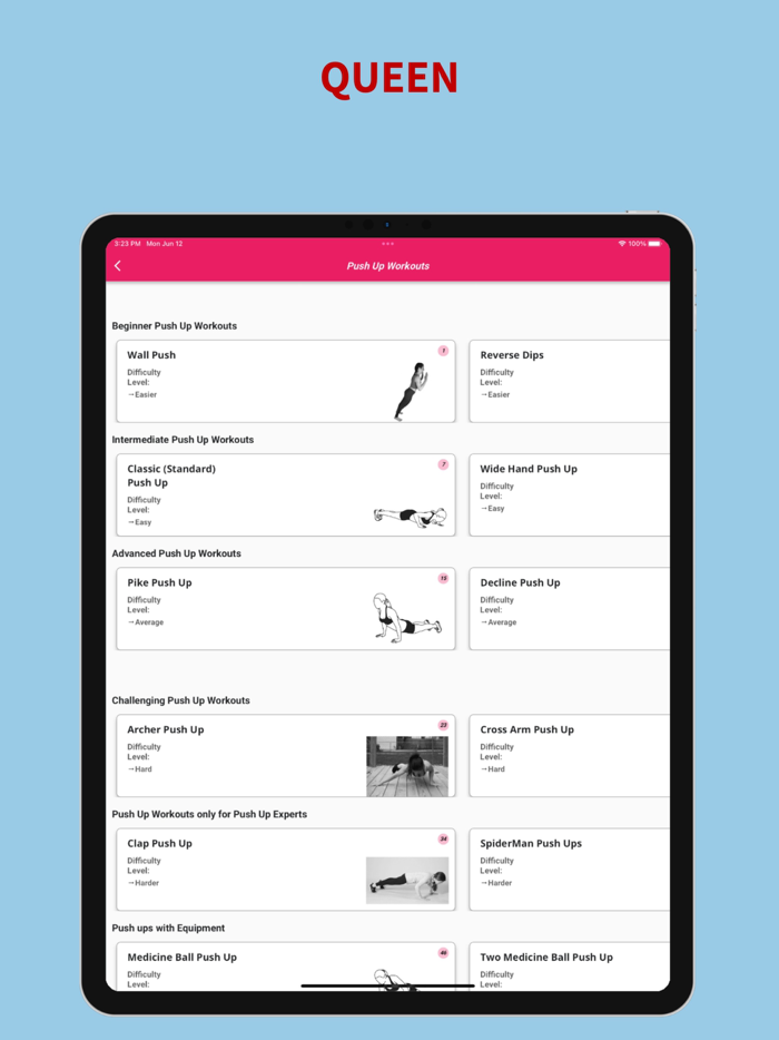 AlphaQueen Pushup Trainer