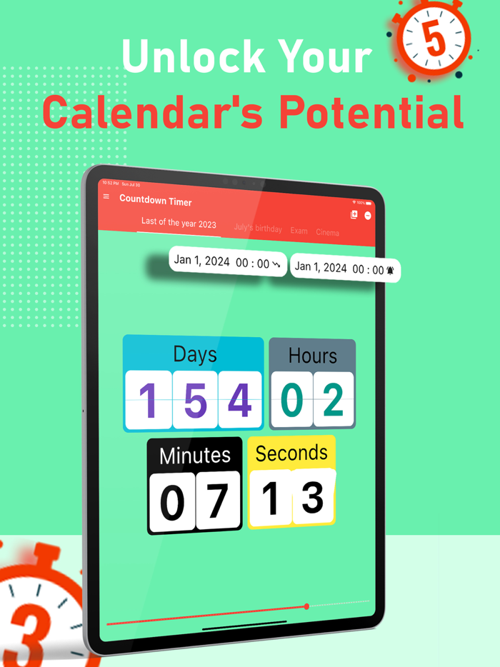 Countdown to an event