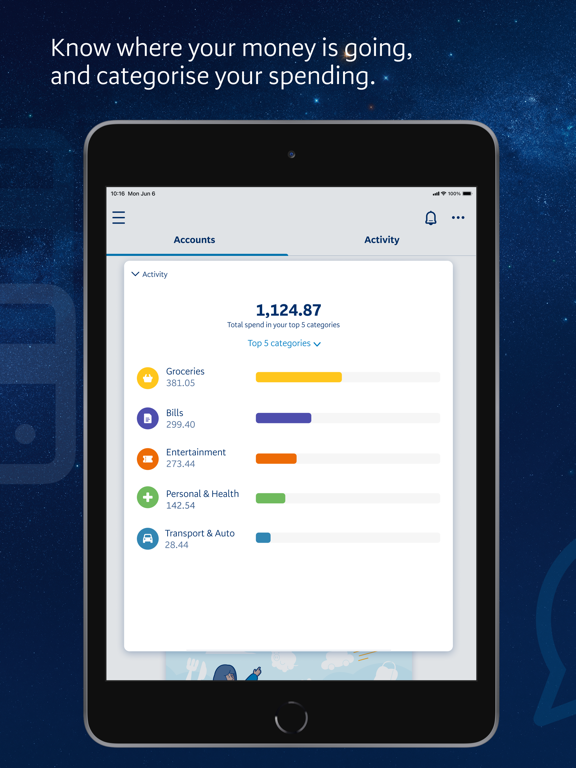 BNZ Mobile iPad screenshot 4 - Finance app