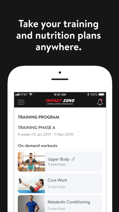 Impact Zone Fitness NJ Screenshot