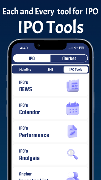 Sharemarket IPO Screenshot