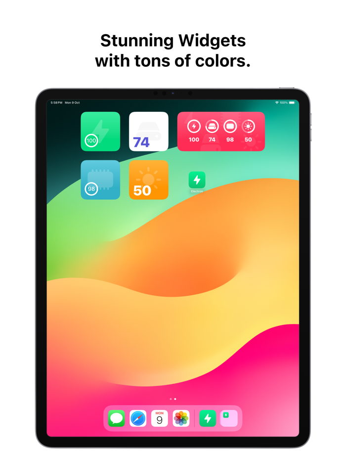 Electron Battery Widgets