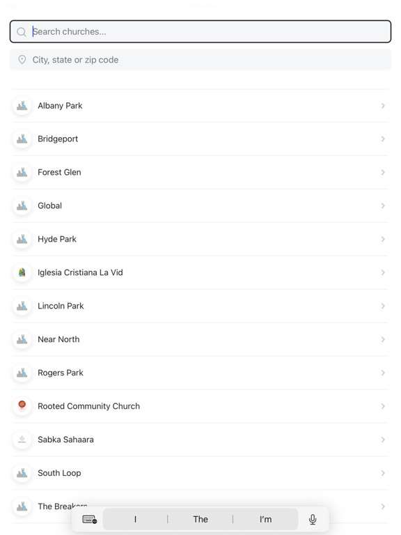 Park Community Church iPad screenshot 1 - Lifestyle app