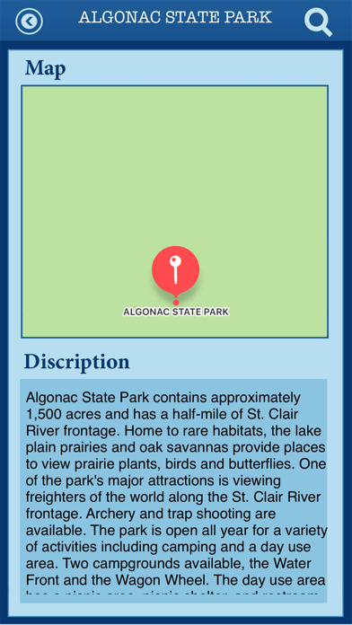 Michigan In State Parks Screenshot