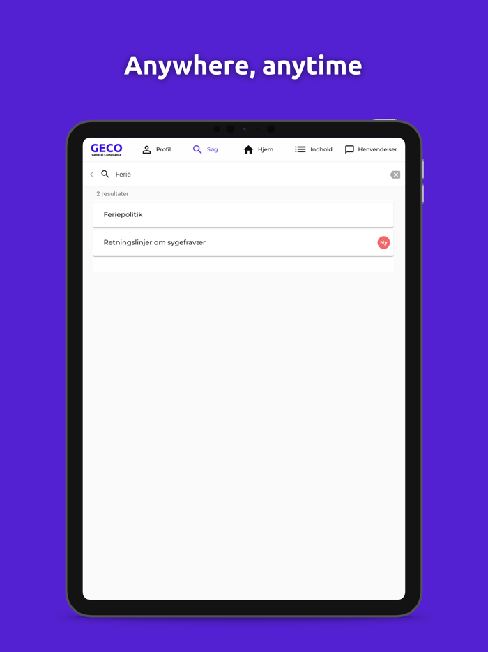 GECO General Compliance