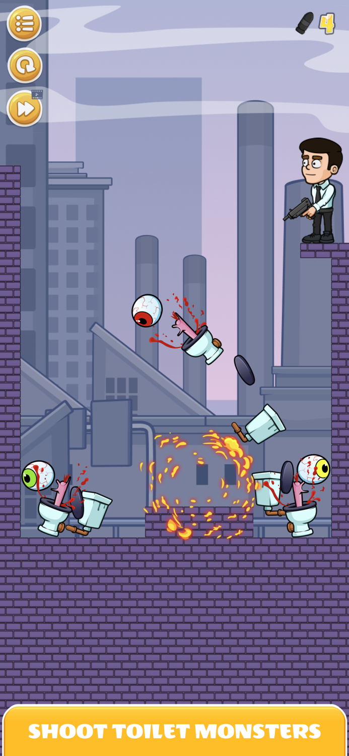 Eye Attack Toilet Monster War