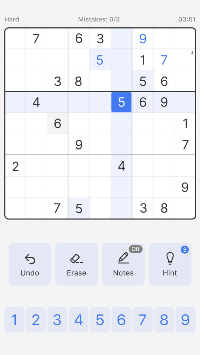 Sudoku Classic Puzzles Games