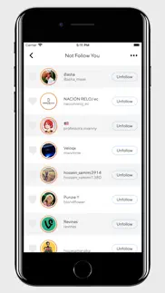 followers tracker & unfollow iphone screenshot 2