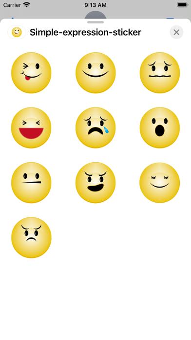 Simple expression sticker Screenshot