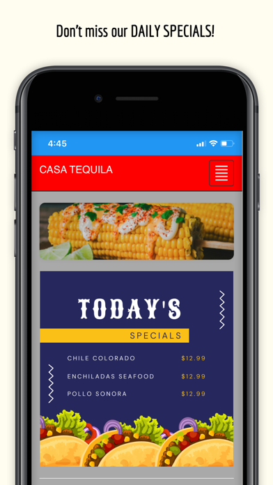 Casa Tequilla Mobile Screenshot