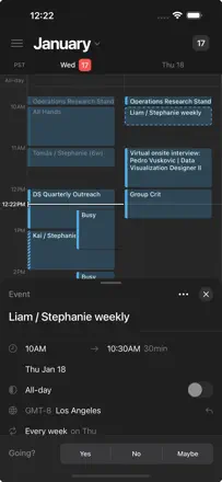 Notion Calendar : capture d’écran 3 sur 7
