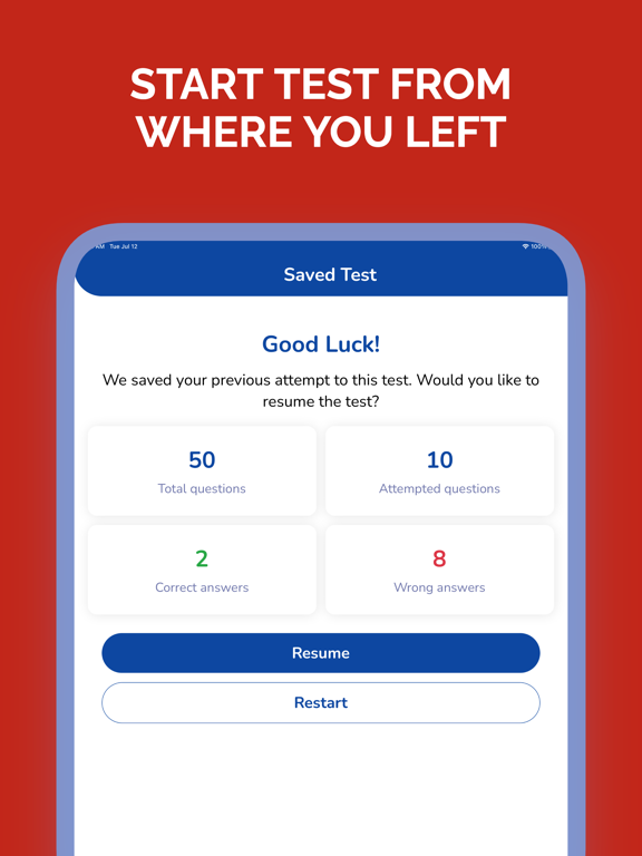 DMV Permit Test Practice 2025 iPad screenshot 7 - Education app
