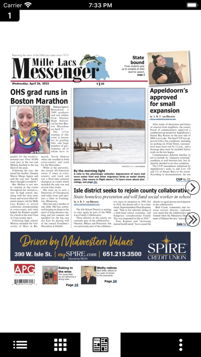 Mille Lacs Messenger Screenshot