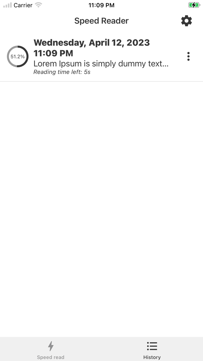 Speed Reader for Speed Reading