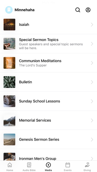 Minnehaha Church of Christ Screenshot