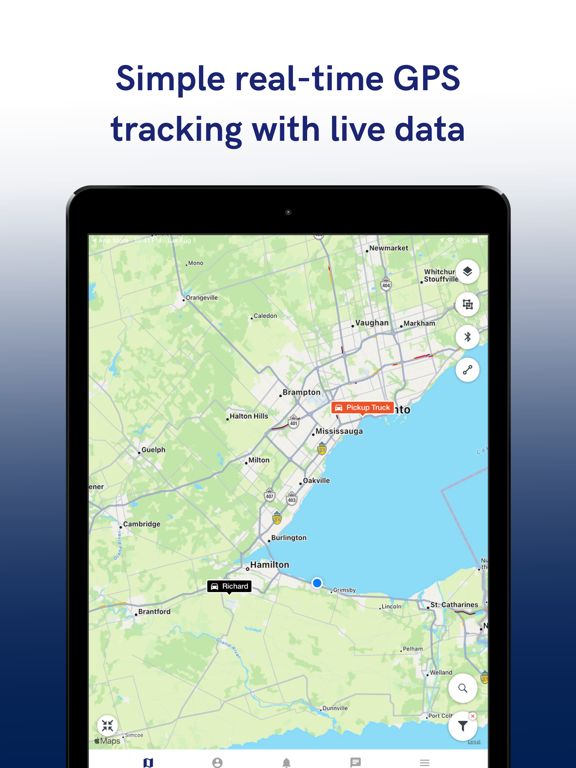 Trackem GPS iPad screenshot 2 - Business app