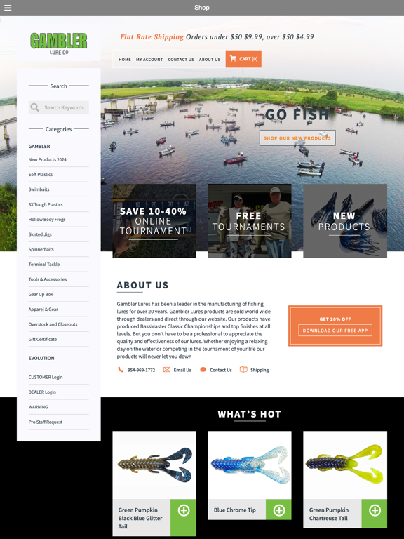 Gambler Lures iPad screenshot 5 - Business app