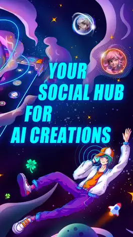 Game screenshot ZED: A Creative AI Social Hub apk