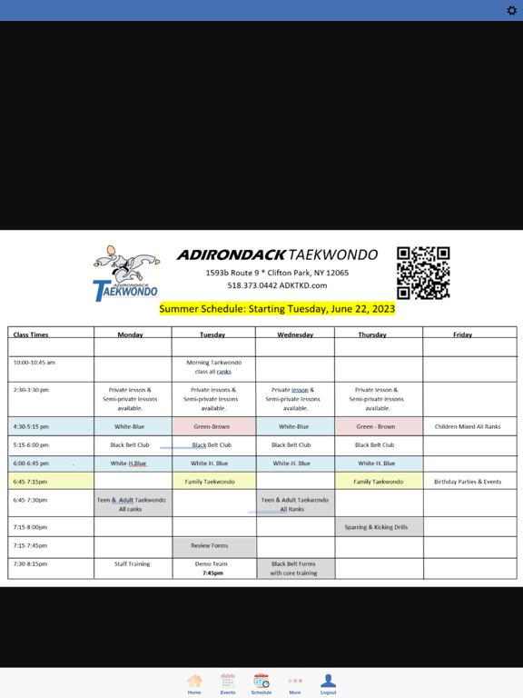 Adirondack Taekwondo iPad screenshot 3 - Sports app