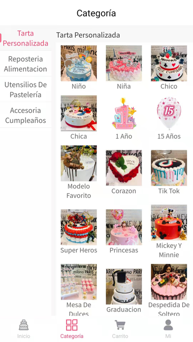 Pastelería Diseño Screenshot