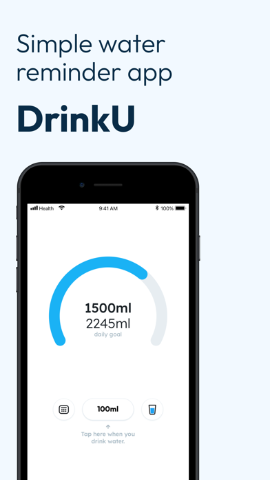 DrinkU: Water Tracker Reminderのおすすめ画像1