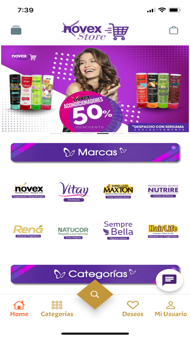 Novex Store App Screenshot