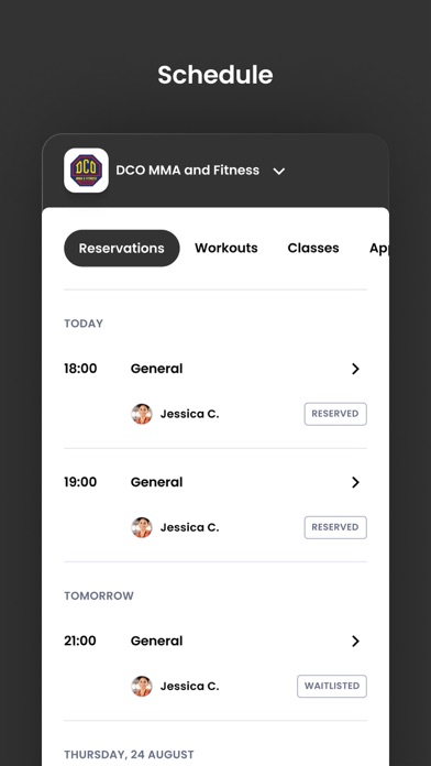DCO MMA and Fitness Screenshot