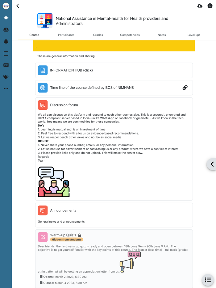 NIMHANS eLearn academy