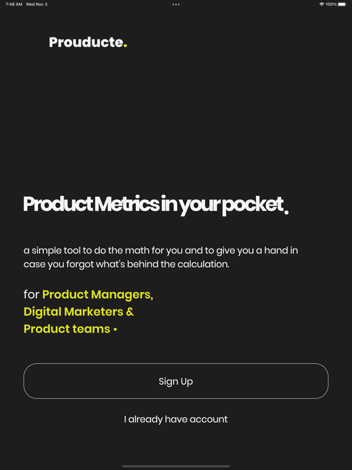 Prouducte - Product Metrics