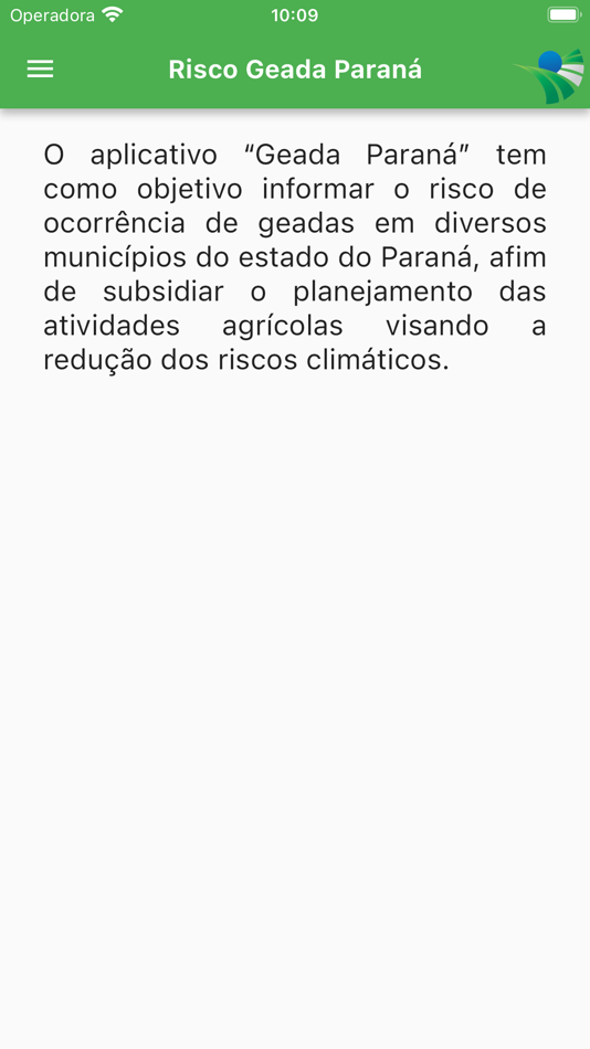 #5. Geada Paraná (iOS) 由: Instituto de Desenvolvimento Rural do Parana - IAPAR-EMATER
