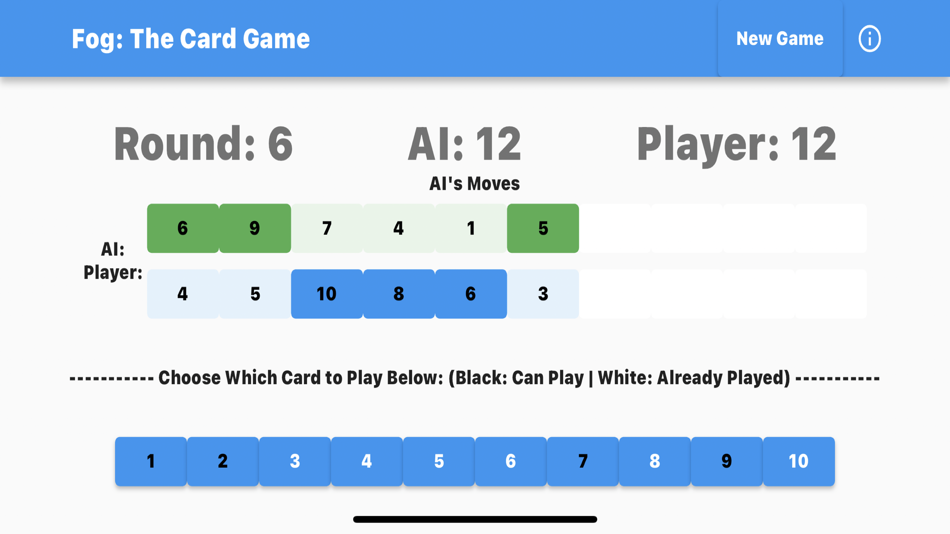 #2. Fog: Card Game (iOS) 由: Charles Wu