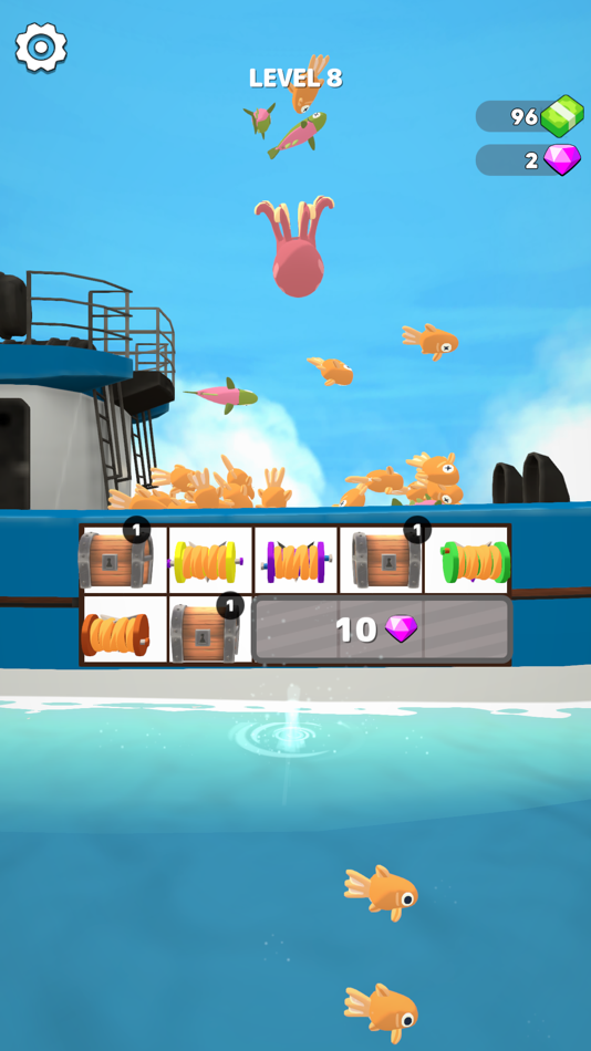 #3. Fish & Hooks Merge (iOS) 由: NoBrain Studio