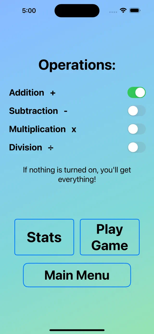 My Stats Screen