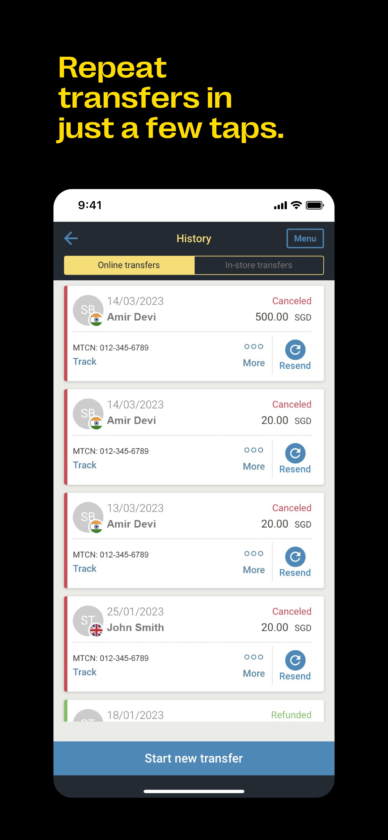 Western Union Send Money SG