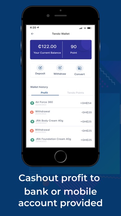Tendo - Reseller Platform Screenshot