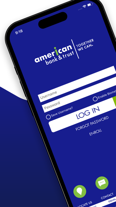 American Bank and Trust Screenshot