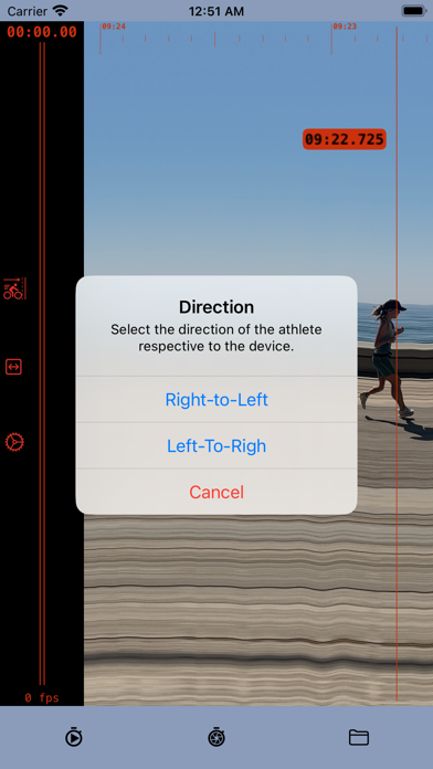 Photo finish app Screenshot