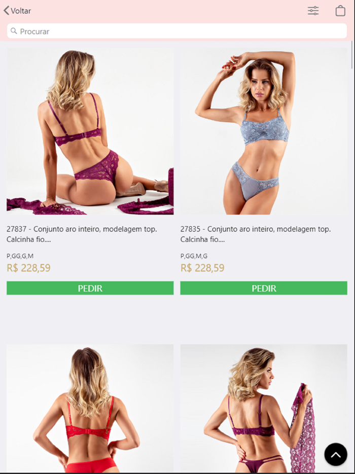 Aplicativo Catálogo Duzani