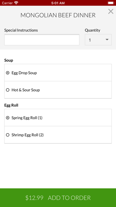 Happy Family Chinese Food Screenshot