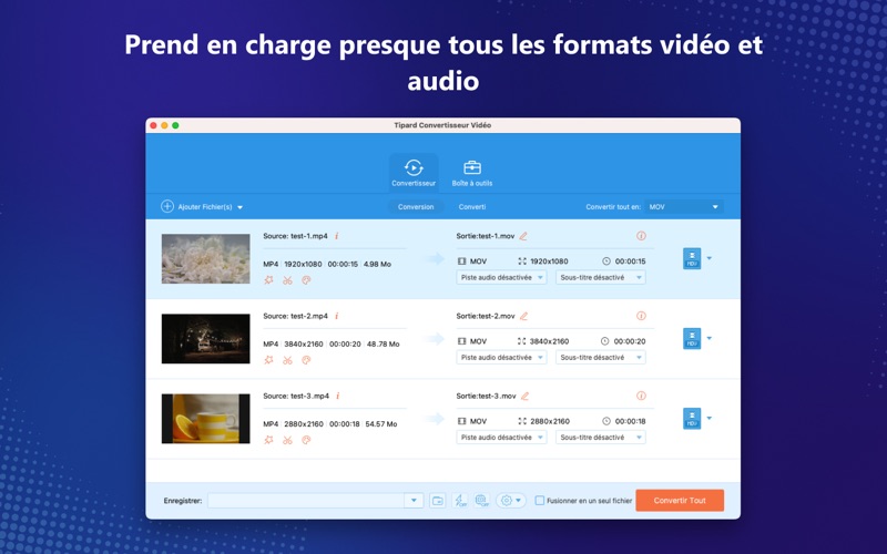 Screenshot #2 pour Convertisseur Vidéo - 8K/4K