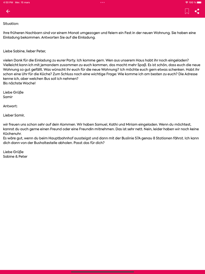 Brief Schreiben Deutsch Lernen