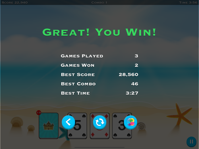 Solitaire  3 Card Slots