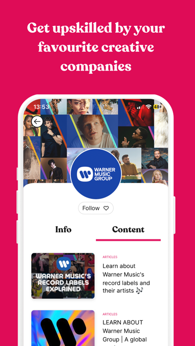 ERIC: Creative Career App Screenshot