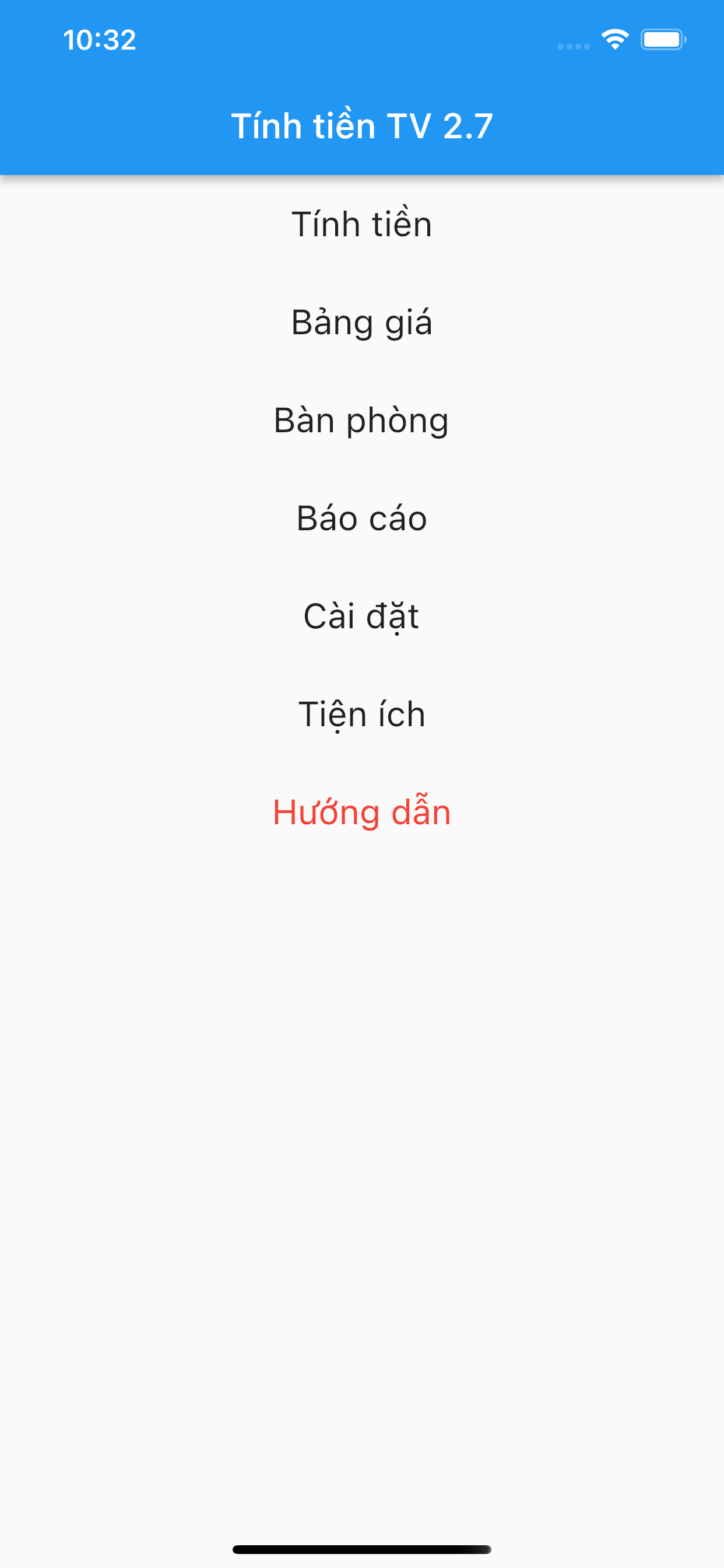 Tính tiền TV
