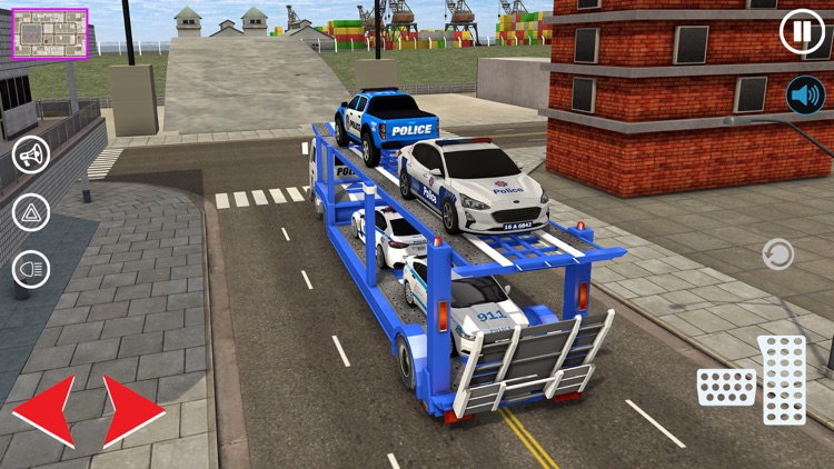 US Police Car Transporter Game screenshot-3