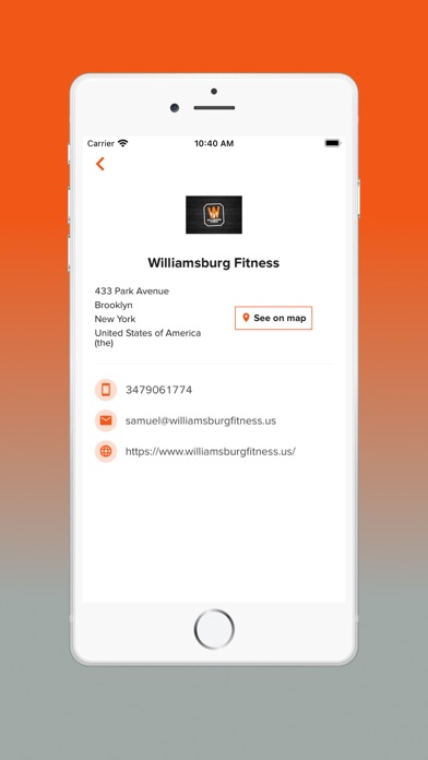 Williamsburg Fitness Screenshot