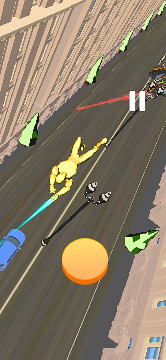 Swing Superhero flying parkour